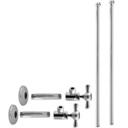 1/2" IPS x 3/8" Bullnose Riser Faucet Kit- Cross