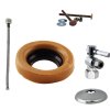 Lever Handle Ball Valve Toilet Kit & Wax Ring