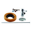 Lever Handle Ball Valve Toilet Kit & Wax Ring