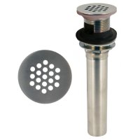 Grid Strainer Lav Drain with Overflow Holes