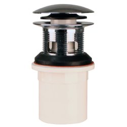 Integrated Overflow Round Tip Toe Bath Drain SCH 40 PVC Adapter