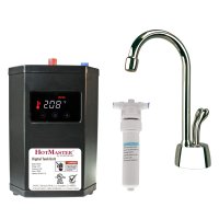 Develosah 9 in. Instant Hot and Cold Water Dispenser with HotMaster™ DigiHot Digital Tank