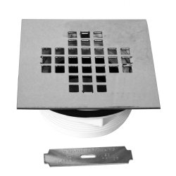 Square PVC Compression Shower Drain
